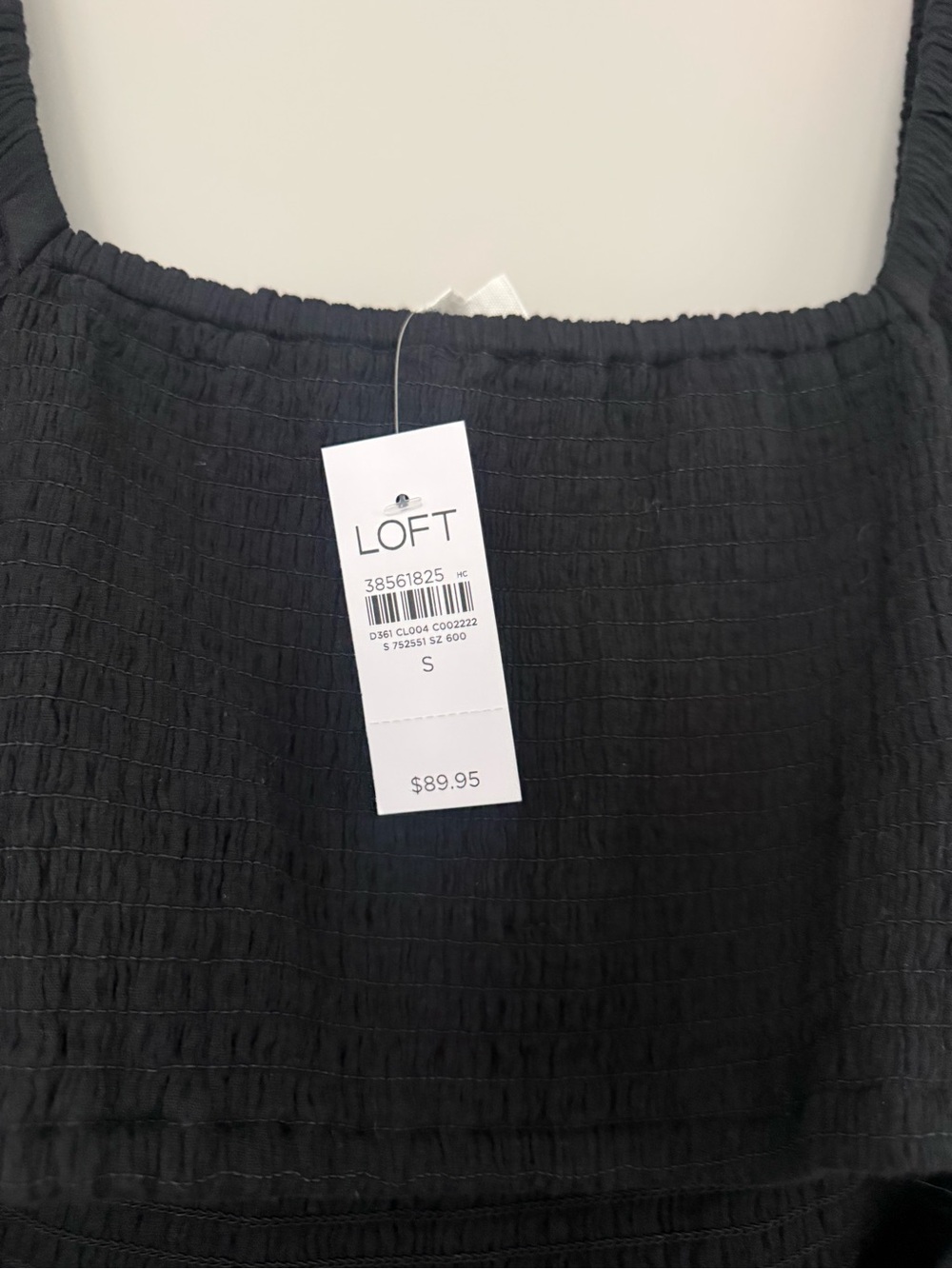 LOFT Black Square-Neck Romper - Picture 2 of 4